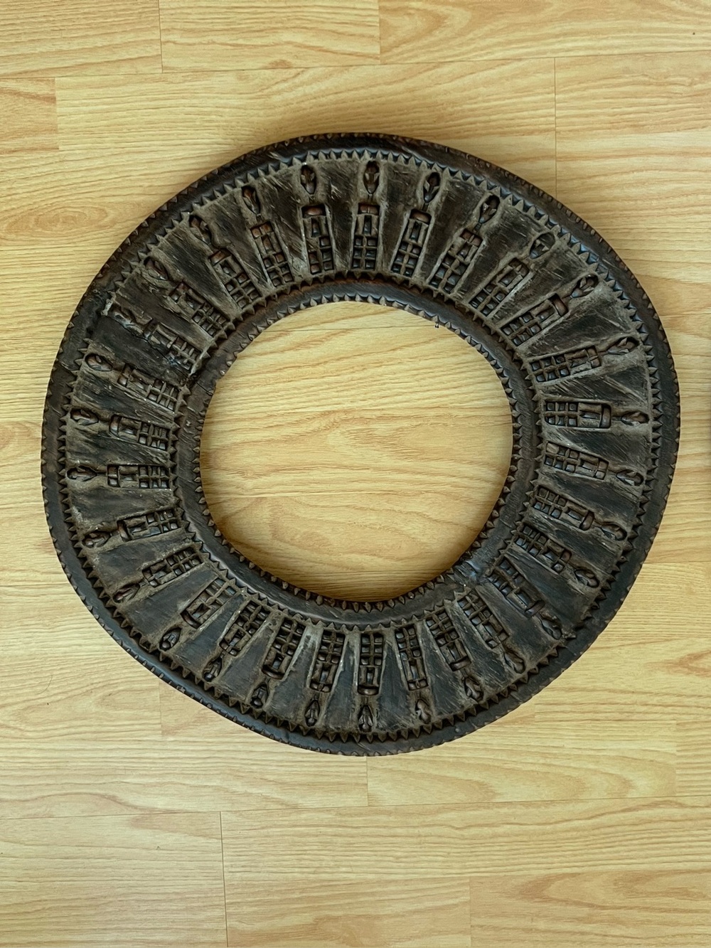 SET OF TWO MALIAN DOGON CARVED WOODEN FRAMES